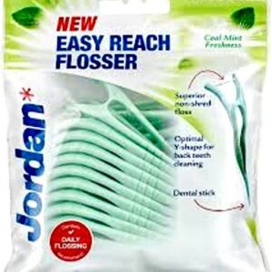 Jordan Easy Reach Teeth Flosser Cold Mint Freshness 25 pcs nici dentystyczne