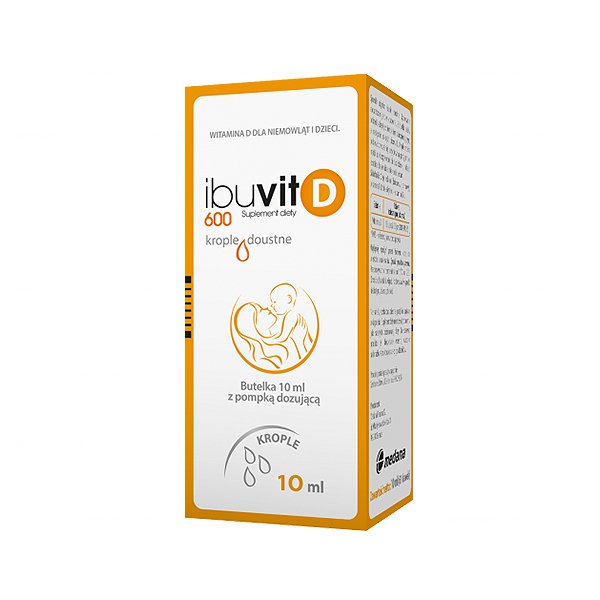 Ibuvit D 600 witamina D dla niemowląt i dzieci krople doustne 10 ml