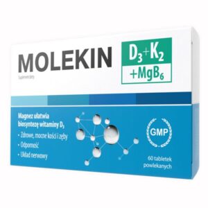 Molekin D3 + K2 + MgB6, 60 tabletek powlekanych