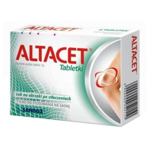 Altacet 1 g 6 tabletek zmniejsza obrzek po stłuczeniach tkanek i stawów