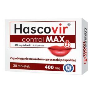 Hascovir control MAX 400 mg, 30 tabletek opryszczka