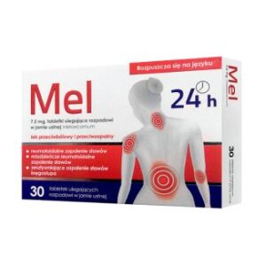 Mel 7,5 mg 30 tabletek W bolach kostno-stawowych i miesniowych mel
