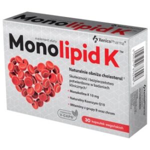 Monolipid K, 30 kapsulek weganskich - Naturalnie obniza cholesterol