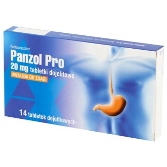 Panzol Pro 20 mg 14 tabletek refluks zgaga