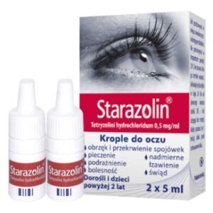 Starazolin 0,5 mg/ ml, krople do oczu, 2x5 ml