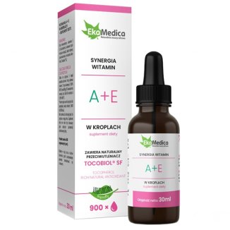 EkaMedica Synergia witamin A + E krople, 30 ml witaminy