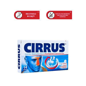 Cirrus Duo (Cirrus), 5 mg+120 mg, tabletki o przedłuzonym uwalnianiu, 6 szt. przeciwalergiczny i udrażniający nos