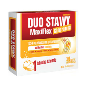 Duo Stawy MaxiFlex, smak pomaranczowy, 30 tabletek musujacych mangan kolagen
