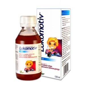 Lokomotiv, syrop dla dzieci powyżej 3 roku, smak landrynkowy, 130 ml