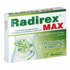 Radirex Max 10 kapsulek lek w zaparciach