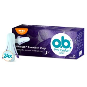 O.B. ProComfort Night, tampony higieniczne, Super , 24 sztuk