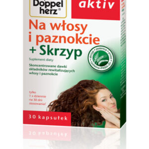 Doppelherz Aktiv na wlosy i paznokcie + skrzyp 30 kapsulek