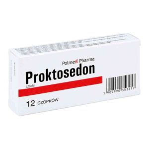 PROKTOSEDON CZOPKI DOODBYTNICZE 12 SZT. hemoroidy