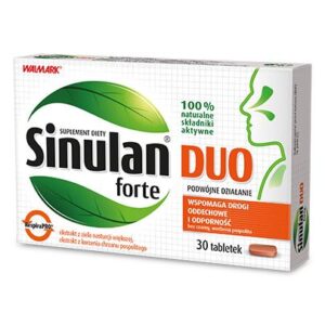 SINULAN DUO FORTE - 30 tabl. wspomaganie gornych i dolnych oddechowych  uklad odpornosciowy