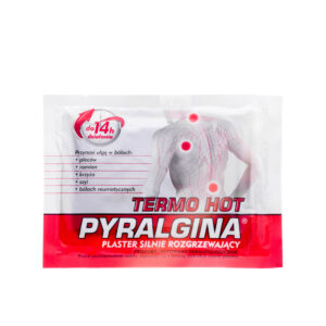 PYRALGINA THERMO HOT Plaster rozgrzewajacy 13 x 9,5 cm - 1 szt. Bol plecow ramion krzyza szyi bole reumatyczne