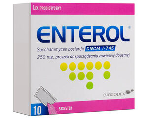 ENTEROL ostra biegunka 250 MG, PROSZEK DO SPORZADZANIA ZAWIESINY DOUSTNEJ 10 SASZETEK