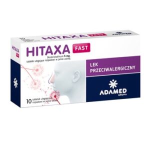 HITAXA FAST 5 MG, TABLETKI ULEGAJACE ROZPADOWI W JAMIE USTNEJ, 10 SZT.
