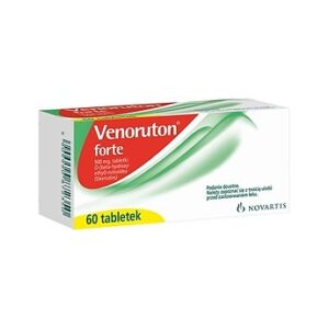 VENORUTON FORTE, 500 MG, TABLETKI, 60 SZT. obrzeki nog niewydolnasc zylna