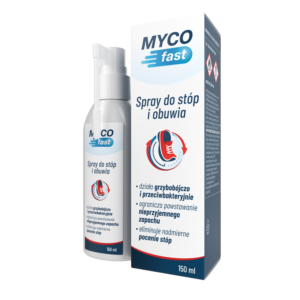 MYCOfast Spray do stop i obuwia 150 ml dezynfekcja bakteriobijczy grzybobojczy