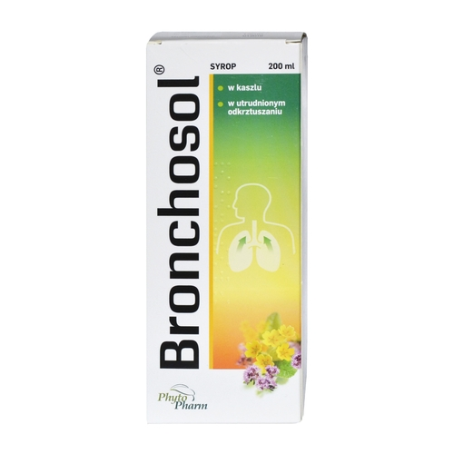 BRONCHOSOL (218 MG+0,989 MG)/5 ML SYROP 200 ML kaszel