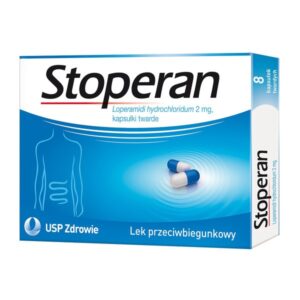 STOPERAN, 2 MG, KAPSUlKI TWARDE, 8 SZT. biegunka