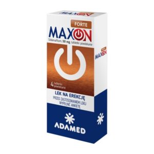 MAXON FORTE 50 MG, TABLETKI POWLEKANE, 4 SZT. potencja erekcja