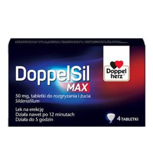 Doppelherz DoppelSil MAX 50 mg, na erekcje 4 tabletki erekcja DATA koniec 07.2026