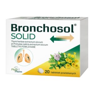 BRONCHOSOL SOLID, 75 MG + 37,5 MG, TABLETKI POWLEKANE, 20 SZT. kaszel