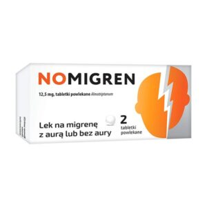 NOMIGREN, 12,5 MG, TABLETKI POWLEKANE, 2 SZT.