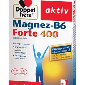 DOPPELHERZ AKTIV Magnez B6 Forte 400 mg, 30 tabletek