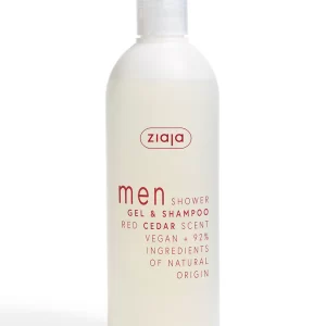 Ziaja Men Shower Gel And Shampoo Red Cedar 400ml