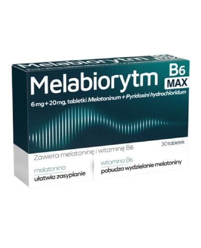 Melabiorytm B6 Max 6 mg + 20 mg, tabletki, 30 sztuk