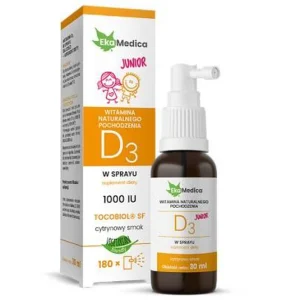 Ekamedica, Witamina D3 w sprayu dla dzieci, 30 ml