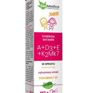 Ekamedica Junior Synergia Witamin A + D3 + E + K2Mk7 w sprayu 30 ml