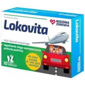 Rodzina Zdrowia Lokovita 10 tabletek choroba lokomocyjna podroz