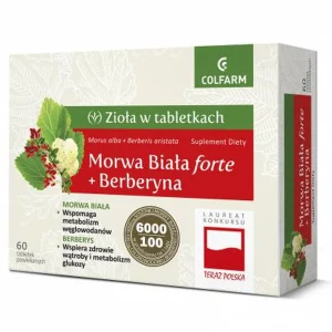 Morwa Biała forte + Berberyna, tabletki, 60 sztuk cukrzyca