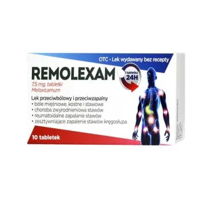REMOLEXAM 7,5 mg, na bole miesni i stawow, 10 tabl.