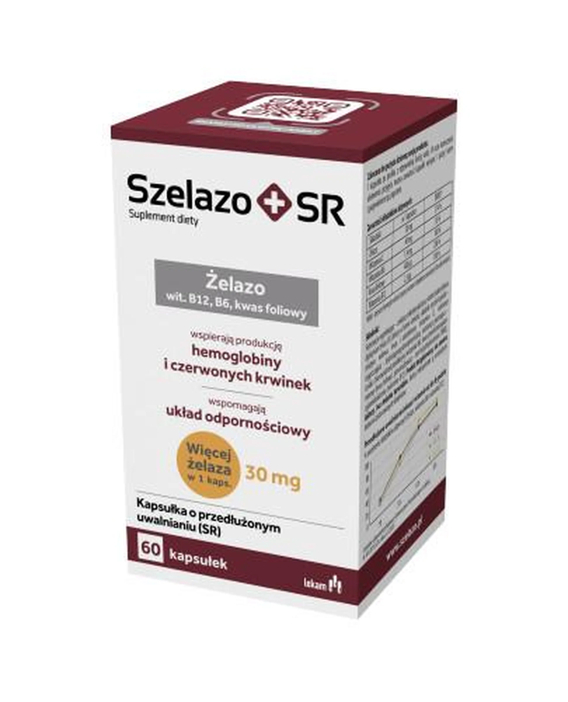 Szelazo + SR, kapsulki o przedluzonym uwalnianiu, 60 sztuk
