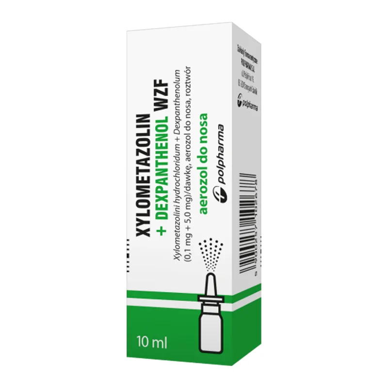 Xylometazolin+Dexpanthenol WZF, (0,1 mg + 5,0 mg)/dawke spray do nosa, 10 ml